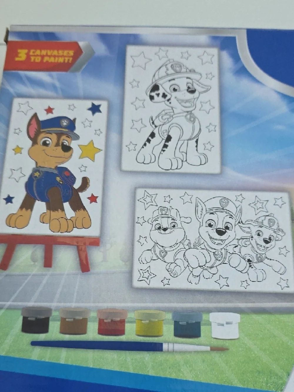 (J67) Nickelodeon PAW Patrol Craft Canvas Set - Blue